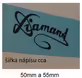 Vodov&yacute; obtisk Diamant, Studio, IRIS a n&aacute;pisy Jolana 