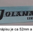 Vodový obtisk Diamant, Studio, IRIS a nápisy Jolana 