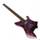 Eart Guitars,  Headless Electric Guitar , Purple  Finish