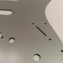 Pickguard pre STRATOCASTER sivý hliník
