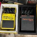 Kytarové efekty Boss, MXR, Dunlop, TC, pedály Vol/WAX/dist