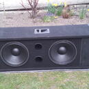 Basový box 2 x 15" repro, dohromady 4ohm 600W RMS 97dB