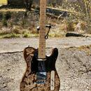 Elektrická kytara Telecaster pyrografie 
