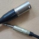 propojovací kabely  XLR - Jack stereo 0,5 metru