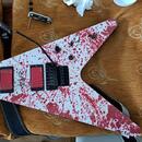 Schecter Gary Holt V-1 Fr blood splatter