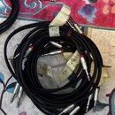 Kabely pro jackovou patchbay: XLR f/m - 6,3mm jack kabely...