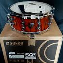 Prodám snare Sonor SQ2 Birch- 14x6" Fiery red