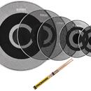 Evans Db One rock pack + cymbals 