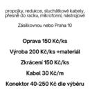 KABELY - Výroba / Oprava / Zkrácení 