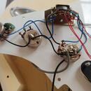 Pickguard,snímače,poťáky,3-pol.switch, Greco,Maya 70 roky