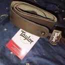 Nový kožený popruh Taylor Gemstone Nubuck - ČERNÝ