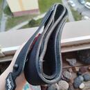 Nový kožený popruh Taylor Gemstone Nubuck - ČERNÝ