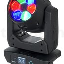 Černý LED pohybový reflektor s vícebarevným osvětlením v hlavici. Na spodní části přístroje je digitální displej s nápisem 001 a značka VARYTEC. Na b…