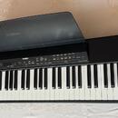 Černý digitální klavír s bílými a černými klávesami. Na ovládacím panelu je bílý nápis YAMAHA a modelové označení P-125. Na otevřeném krytu je rovněž…
