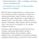 Fotografie neobsahuje žádný hudební nástroj ani příslušenství. Jde o snímek obrazovky z webové stránky gear4music.cz s textovým popisem elektrické ky…