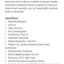 Fotografie obsahuje textový popis řady Relic a specifikace elektrické kytary. Mezi technické detaily patří tělo phoenix, pečený javorový krk s palisa…
