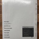 Fotografie znázorňuje papírový návod v bílé barvě. V horní části je logo Roland a nápis TRIGGER MODULE TM-6 PRO. Na levé straně jsou uvedeny názvy Qu…