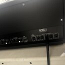 Zadní panel černého kytarového zesilovače značky ENGL s nápisem All-tube Guitar Amplifier Made in Germany. Panel obsahuje sekce Noise Gate, FX Loop I…