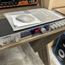 Stříbrno-černý rackový procesor s nápisem DigiTech a označením modelu GSP1101 Guitar Preamp / Processor. Přední panel obsahuje vstup Input, regulaci…