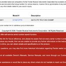 Snímek obsahuje screenshot z webové stránky s výsledky vyhledávání sériového čísla. V tabulce jsou uvedeny údaje: Serial # US17016421, Model # 011421…