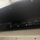 Zadní panel černého kytarového komba značky ENGL s nápisem All-Tube Guitar Amplifier Made in Germany. Panel obsahuje různé vstupy a výstupy s popisky…