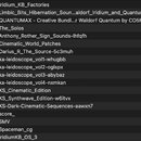 Snímek zachycuje seznam souborů a složek v počítačovém průzkumníku. Jsou zde názvy jako Iridium_KB_Factories, QUANTUMAX - Creative Bundl...r Waldorf…