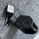 Na fotografii jsou tři černé kovové adaptéry s audio konektory. Všechny kusy nesou nápis SWIFF AUDIO v kruhovém logu, přičemž u jednoho z nich je náp…
