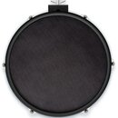 Kruhový popfilter s černou pletenou síťovkou a černým rámem. Rám je upevněn šesti stříbrnými šrouby a v horní části má černý držák s kovovým utahovac…