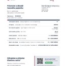 Fotografie znázorňuje digitální dokument s názvem „Potvrzení o úhradě časového poplatku“ ze stránek dalnice.gov.cz. Dokument obsahuje logo „sfdi“, te…