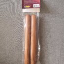 Dva dřevěné rytmusové klavesy v originálním plastovém obalu s papírovým kartonem. Na červeném kartonu je bílý nápis TRADITIONAL CLAVE a logo LP. V do…
