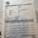 Fotografie zobrazuje papírovou fakturu s číslem 2222112. V horní části jsou loga HK a TECH house. Dokument obsahuje tabulku s objednaným zbožím, kde…