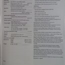 Fotografie zachycuje stránku z technické dokumentace s nadpisem „6. Technical specifications“. Text je rozdělen do tabulek a odrážek, které popisují…