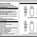 Fotografie znázorňuje stránku z uživatelské příručky s názvem User's Guide pro M3 Wireless Digital Transmission System. Dokument obsahuje textové sek…