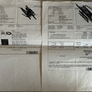 Fotografie zobrazuje dva dokumenty s fakturami od společnosti AUDIO PARTNER s.r.o. v textové podobě na bílém pozadí. V tabulkách jsou uvedeny položky…