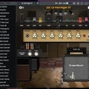 Snímek zachycuje obrazovku počítače s otevřeným softwarem pro simulaci kytarového zvuku. V levé části je seznam presetů s názvy jako CT-RectoBeast, P…