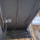 Černý reproduktor s texturovaným povrchem. Na zadním štítku je viditelné logo a nápis Palmer, dále označení "S-SERIES" a technické specifikace. Do je…