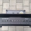 Černý rackový zesilovač s nápisem GLOCKENKLANG Soul II. Přední panel obsahuje řadu ovládacích potenciometrů s popisy jako Power, Volume, Effect, Treb…