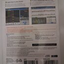 Fotografie zachycuje zadní stranu obalu od softwaru pro elektronické bicí. Je zde uveden text v angličtině, screenshoty programu a technické specifik…