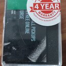 Průhledný plastový obal s černým vnitřním obalem. Na povrchu je kulatá nálepka s nápisem WARRANTY 4 YEAR WARRANTY a textem Importer: Warwick GmbH & C…