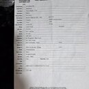 Fotografie zobrazuje papírový dokument s názvem GUITAR ORDER FORM CUSTOMER COPY od značky Suhr. Dokument obsahuje specifikace kytary, včetně modelu P…
