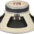 Reproduktor s krémovým rámem a černou membránou. Na horním krytu je nápis FANE F70 ASCENSION SERIES, dále text ESTD 1932 a WWW.FANEAcoustics.com. V h…