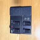 Černý nožní spínací pedalboard s čtyřmi stoupacími přepínači označenými písmeny A, B, C a D. Na levé straně jsou nápisy TWEAK, VOL a WAN oraz logo FE…