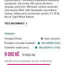 Snímek zachicuje screenshot z e-shopu music-city.cz s nabídkou digitálního piana v barvě Light Wood Natural. V textu je uveden popis parametrů nástro…