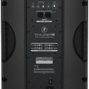 Zadní strana černého aktivního reproduktoru s nápisem THUMP 12 a doplňkem 1000W 12" POWERED LOUDSPEAKER. Horní část obsahuje ovládací prvky CONTOUR E…