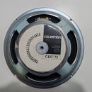 Fotografie zachycuje zadní stranu reproduktoru s kovovým rámem. Na středovém štítku je uveden nápis PROFESSIONAL LOUDSPEAKER, značka CELESTION a mode…