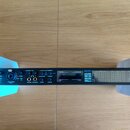 Černý rackový zvukový rozhraní s nápisem MOTU 828mkII. Přední panel obsahuje několik ovládacích prvků, včetně dvou knoflíků TRIM u vstupů MIC/INSTR 1…