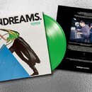 Zelená vinylová deska s obalem. Na obalu je černý nápis GUNDREAMS. a modrý nápis TOTEM, doprovázený fotografií postavy v kostýmu. Na přiloženém černé…