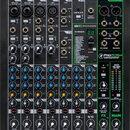 Černý desetikanálový mixážní pult s nápisem ProFX10v3 a označením 10-CHANNEL PROFESSIONAL EFFECTS MIXER WITH USB. Zařízení má v horní části vstupní k…