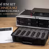 Prod&aacute;m IEM set Audio-Technica M2 (5x vys&iacute;lač, 9x bodypack)