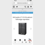 HK Audio L7 115 FA aktivní fullrange reprobox